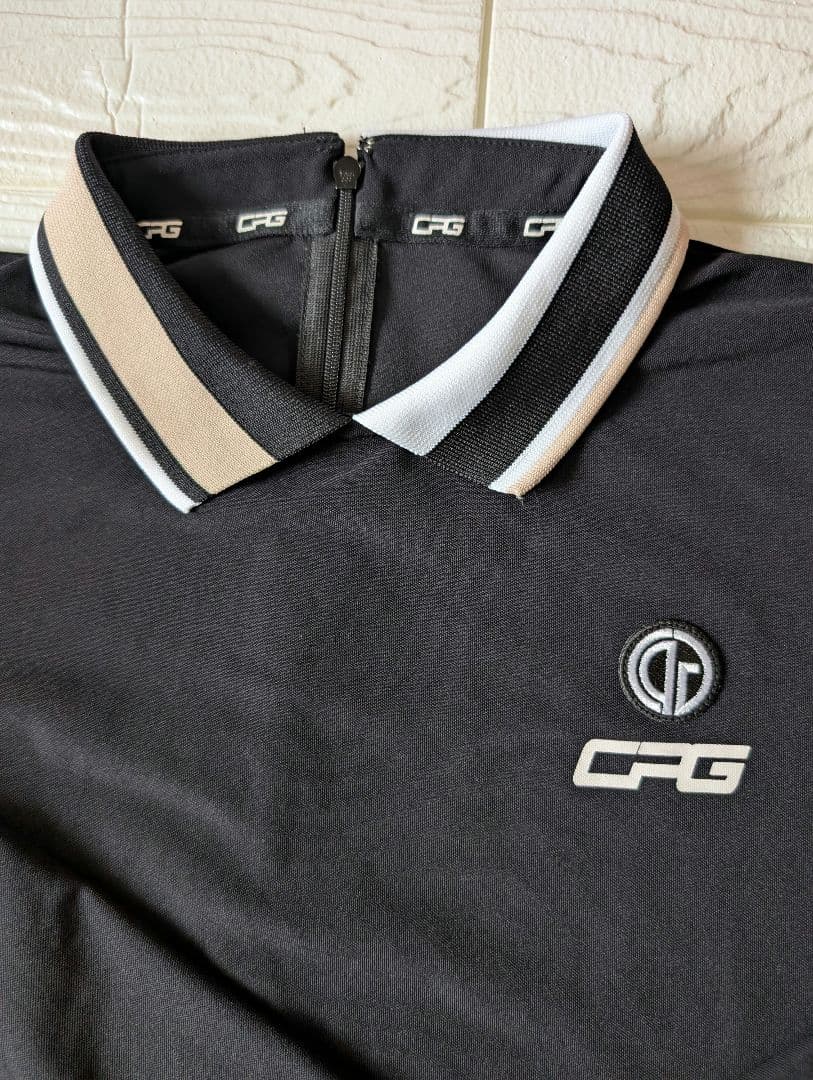 CPG♥ブラック ポロシャツ♥キャメルスカート♥2点セット