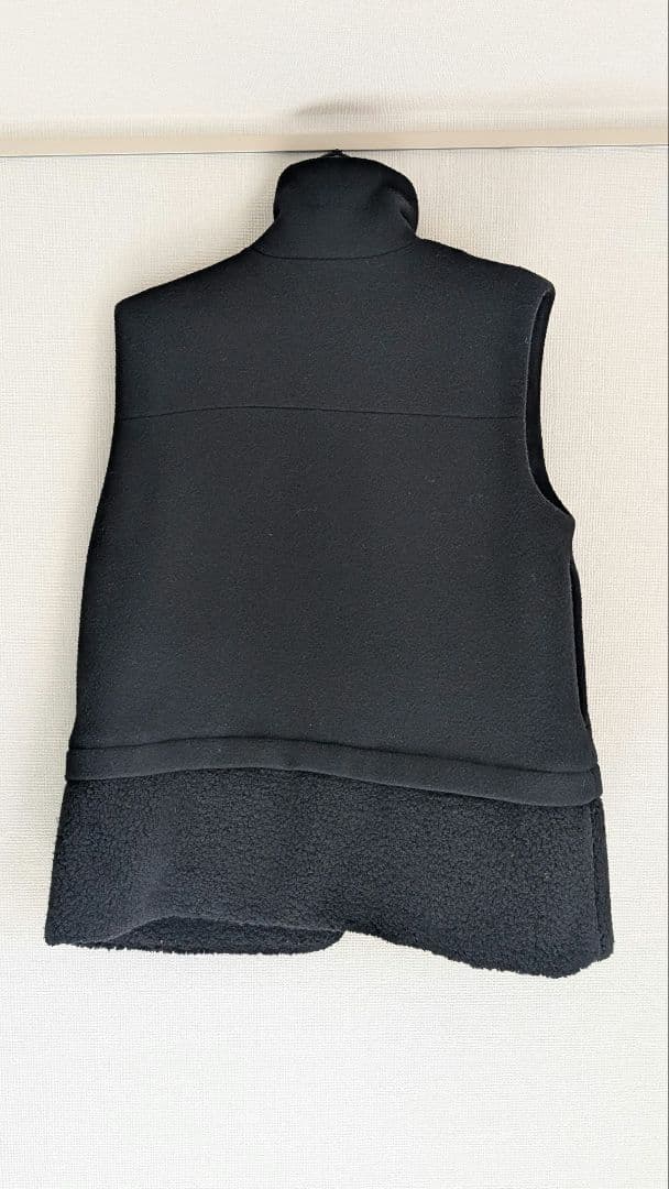 RIM.ARK　Melton boa vest　BLK