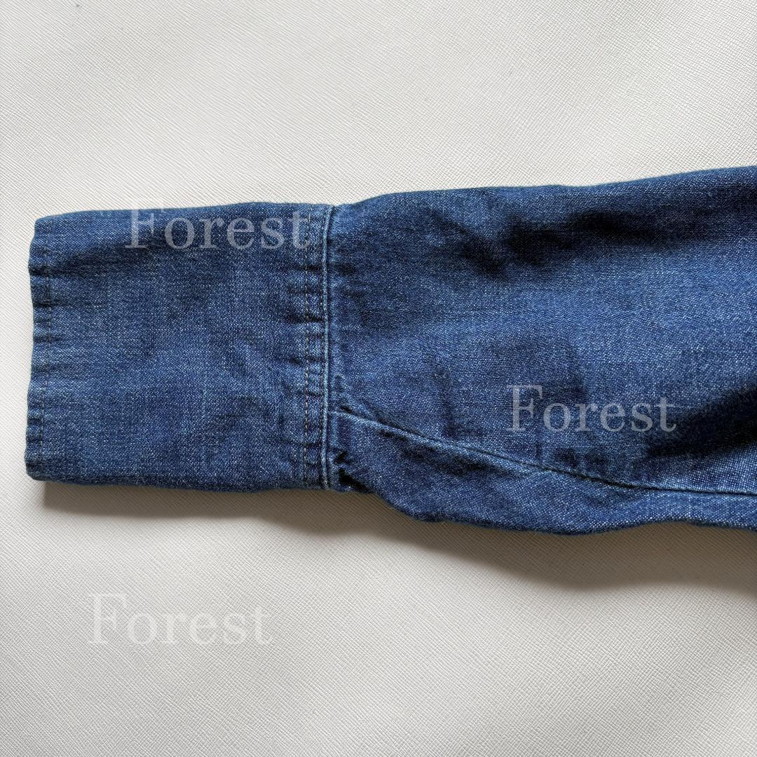 Wrangler ノーカラーデニムシャツワンピース　sizeFREE　SHIPS