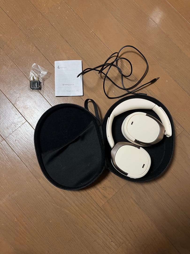Edifier WH950NB ワイヤレスヘッドホン 白