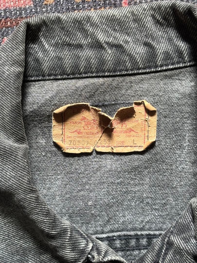 断捨離中　80s levis 70507ブラック　デニムジャケット