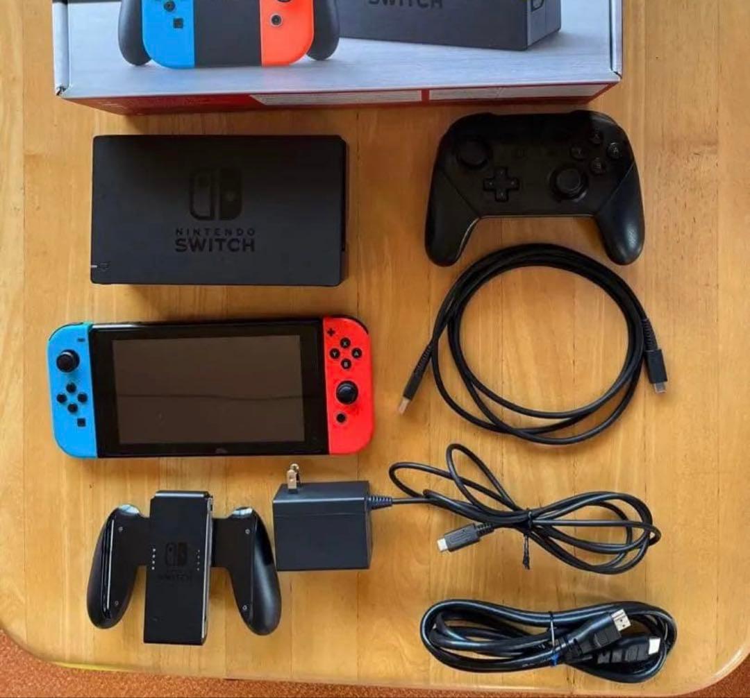 Nintendo Switch 本体セット ＋【新品】多機能プロコン付