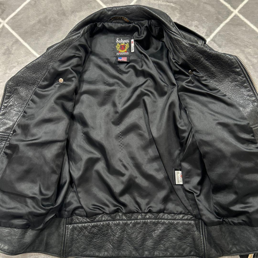 【ワンスターL】 最高傑作 SCHOTT レザージャケット 極上品 牛革 38