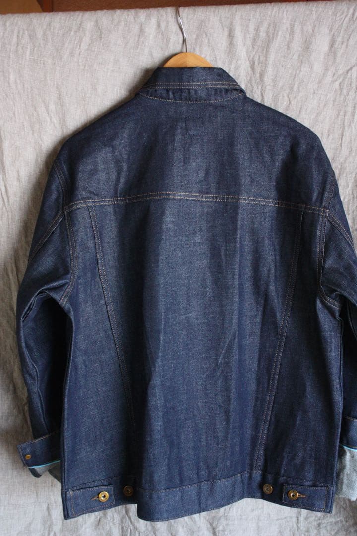 【極希少未洗い】RRL ダブルアールエル デニムジャケット 濃紺 セルビッジ L