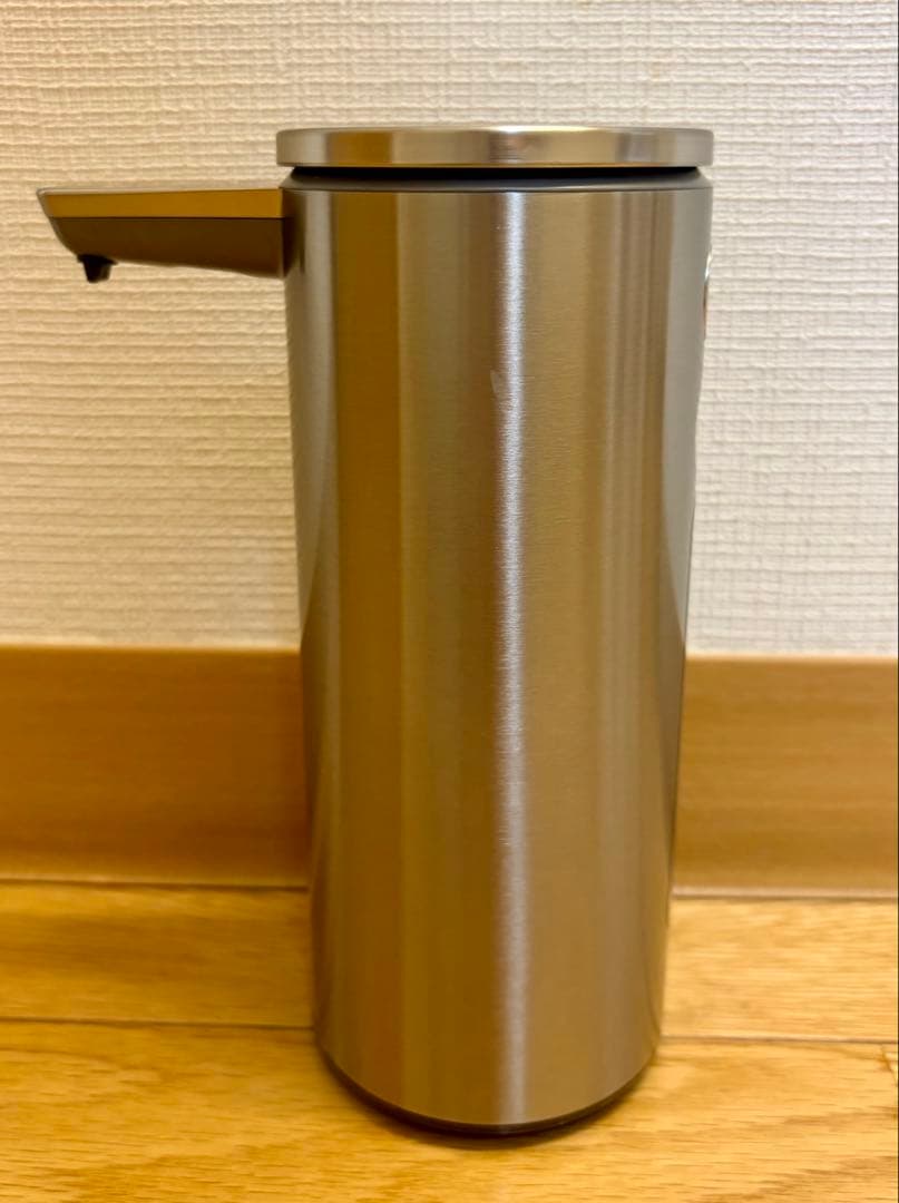 ステンレス製センサーソープディスペンサーsimplehuman充電式