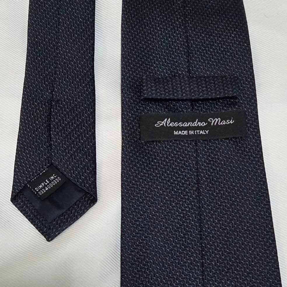 【美品】UNITEDARROWS Alessandro Masi ネクタイ 紺