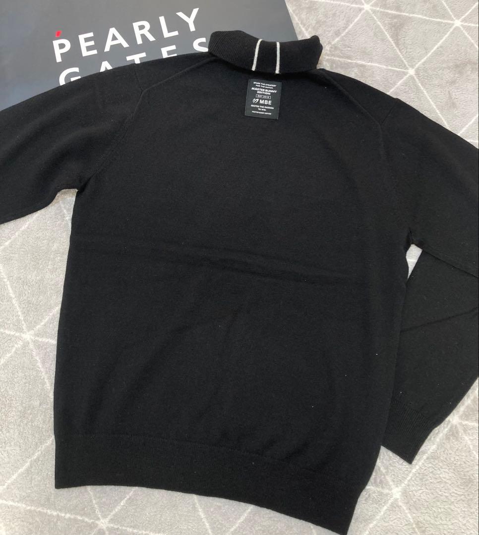 新品 パーリーゲイツ マスターバニー カシミヤ100％ ニット (5)L/黒