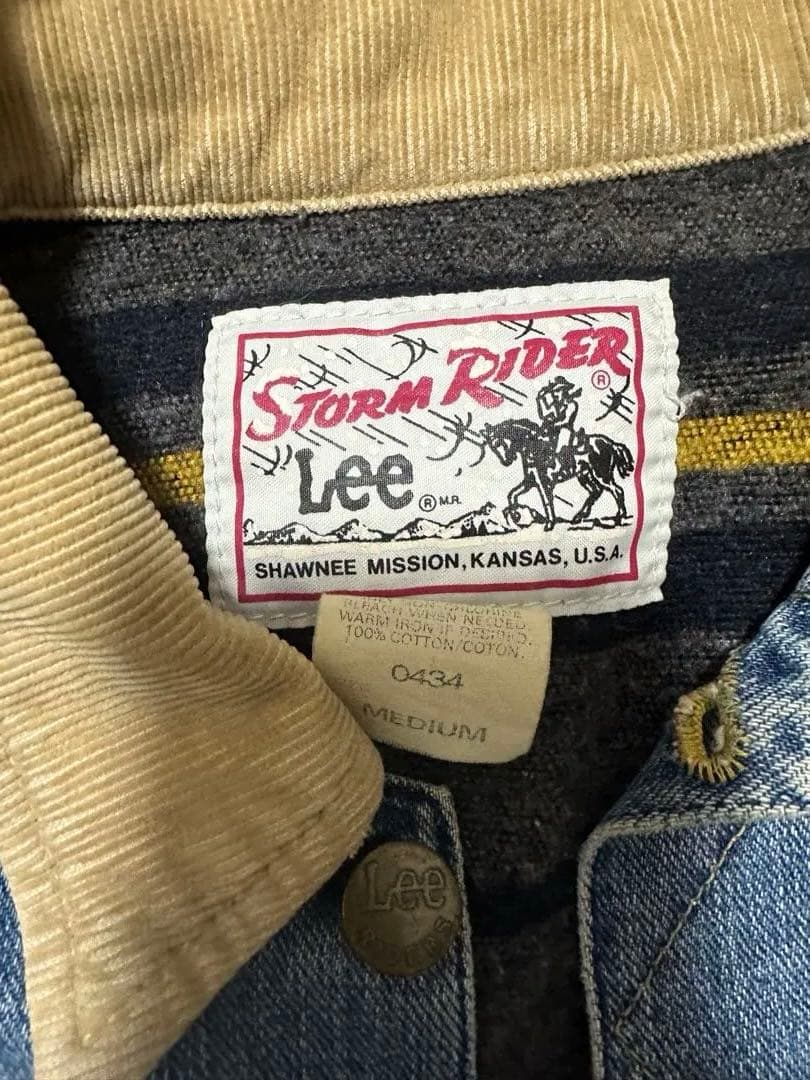 H*u様 70s 後期Lee ストームライダー ボア付き デニムジャケット US