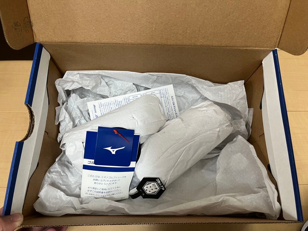 【美品】Mizuno ゴルフシューズ ワイドスタイルスパイクレスボア 27cm