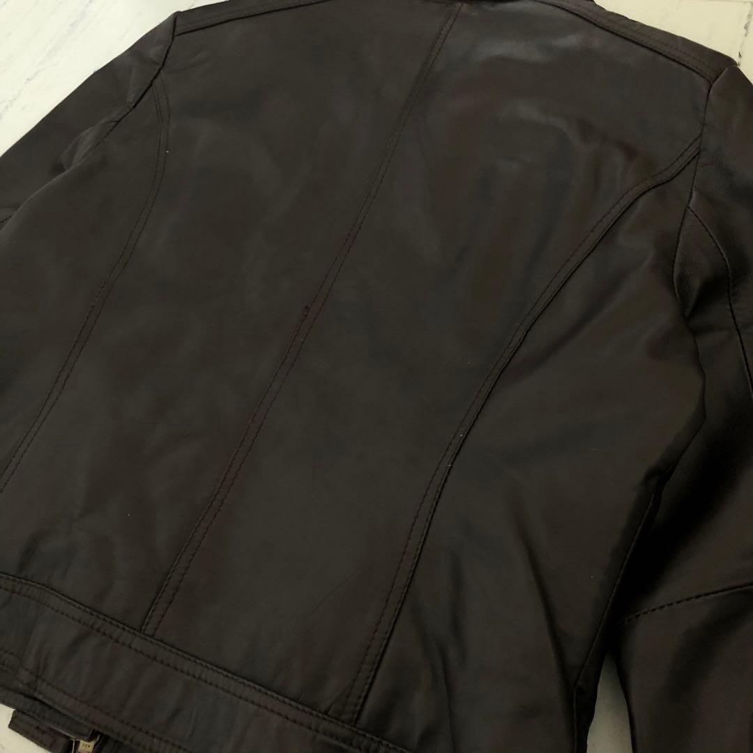 00s archive y2k 本革レザートラッカージャケット 希少 短丈 美品