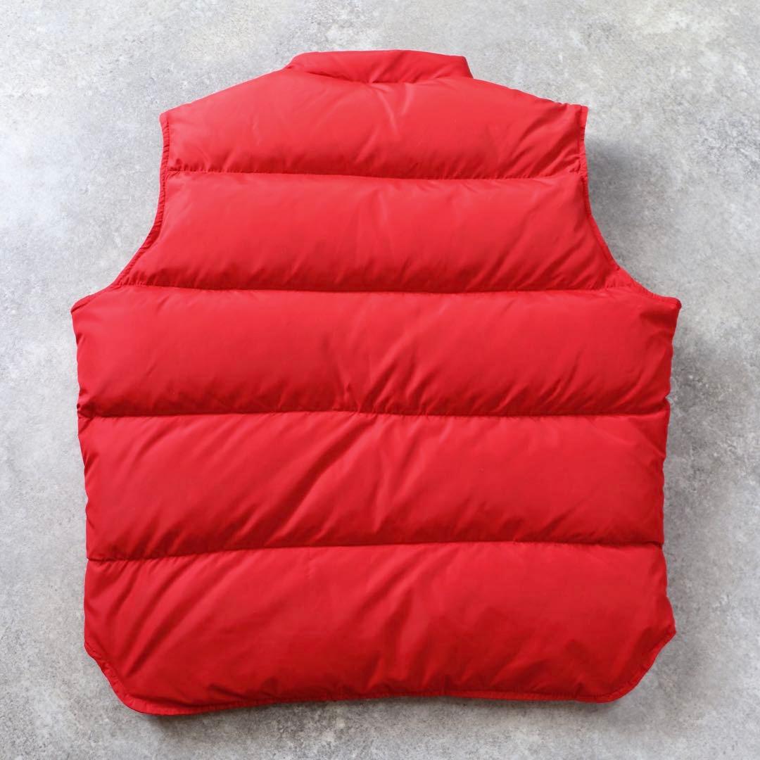 USA製 80s Woolrich ウールリッチ ダウンベスト レッド 赤 L