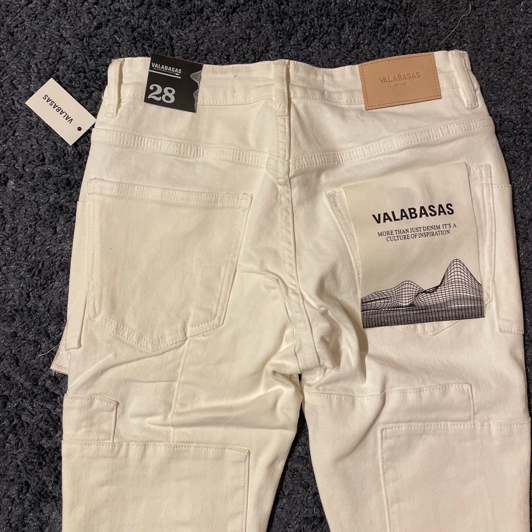 VALABASAS バラバサス ホワイト フレアデニム 28 新品未使用