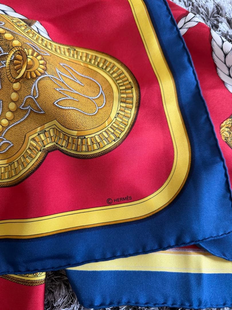 HERMES エルメスカレ90 GRAND APPARAT 盛装の馬スカーフ