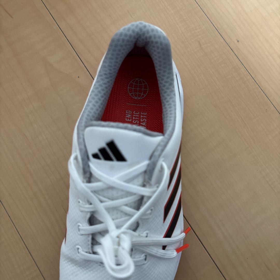adidas ゴルフシューズ ホワイト/オレンジ