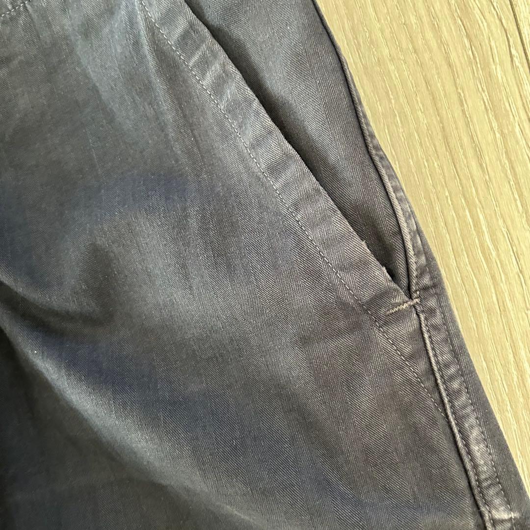 orSlow オアスロウ フレンチワークパンツ ネイビー XL ヘリンボーン