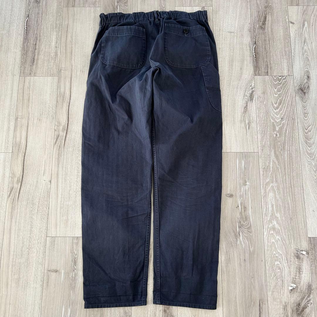 orSlow オアスロウ フレンチワークパンツ ネイビー XL ヘリンボーン