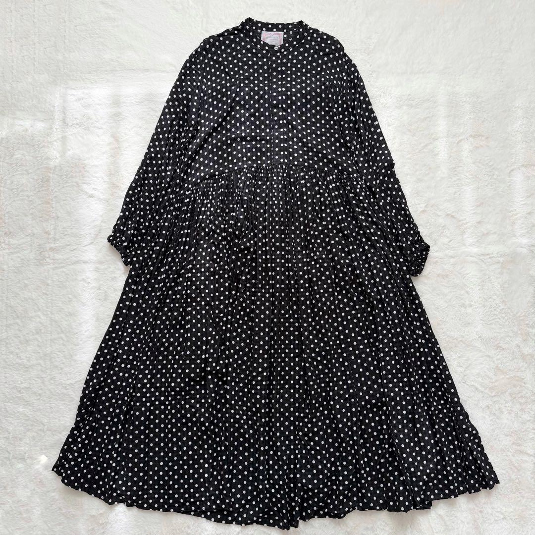 未使用級✨ビアズリー　ドットギャザーワンピース　サイズ1 Mサイズ 完売品