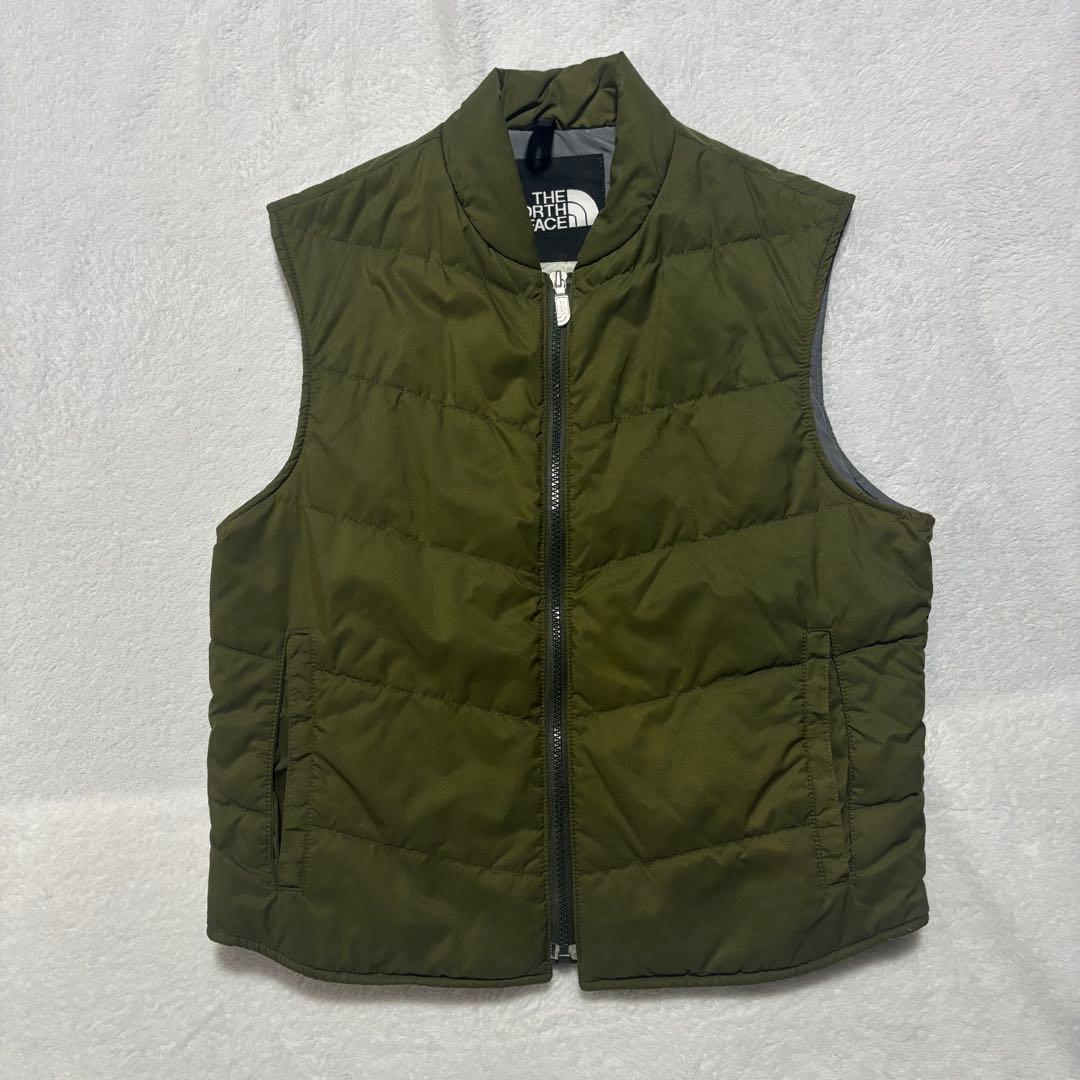 THE NORTH FACE ノースフェイス ダウンベスト カーキ Mサイズ