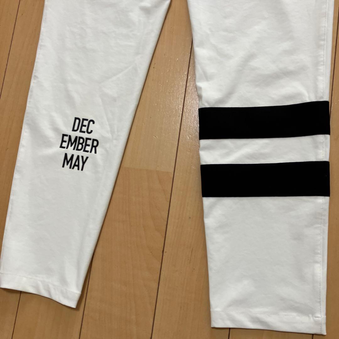 DECEMBERMAY ディセンバーメイ　ストレッチパンツ　ホワイト　Mサイズ