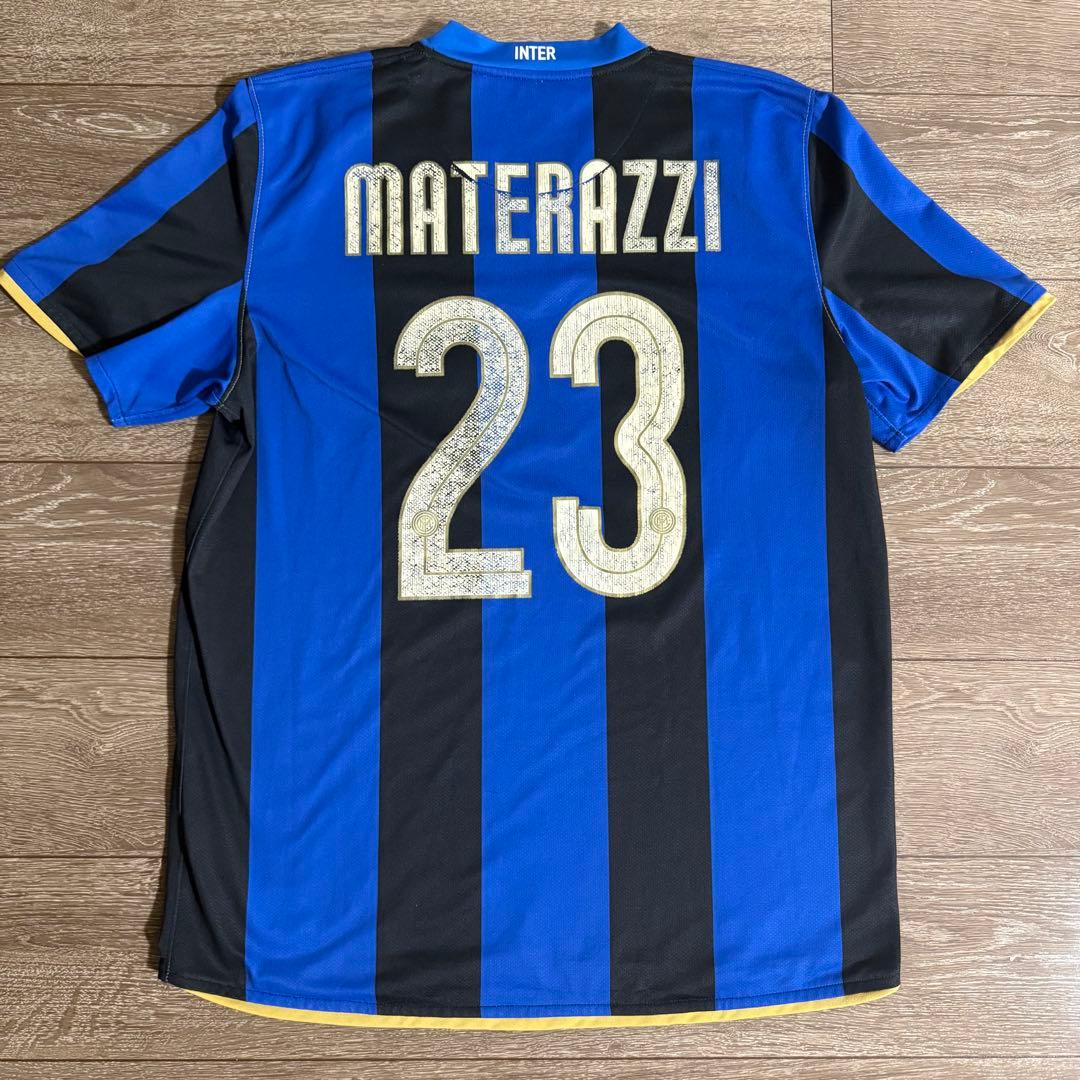 レア正規品 インテル・ミラノ 08/09 MATERAZZI ホームユニフォーム