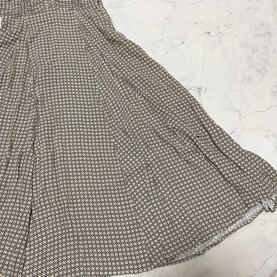 美品 ELISABETTA FRANCHI ワンピース 総柄 Aライン 38