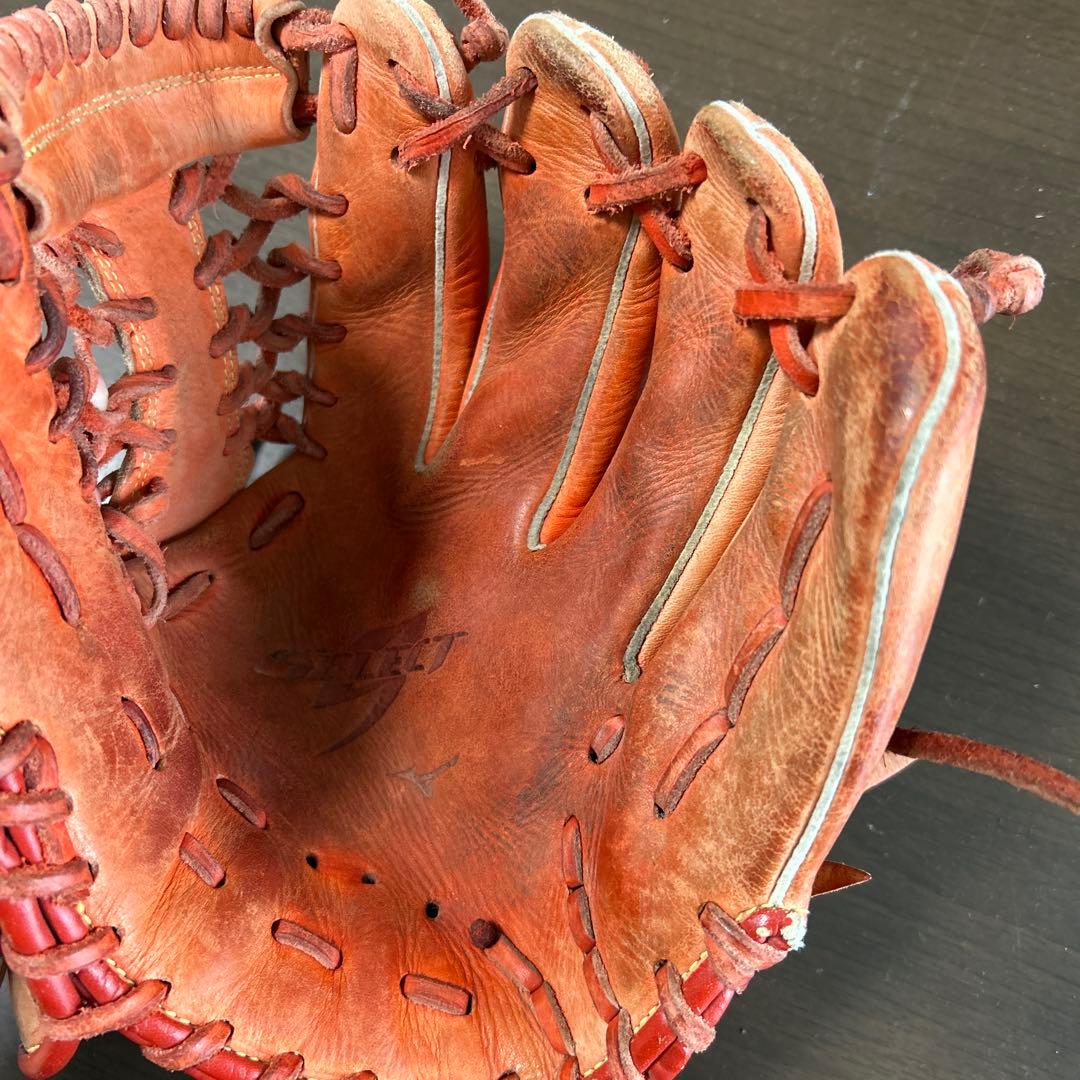 Mizuno グローバルエリート 軟式グローブ オレンジ 小・中学生向け