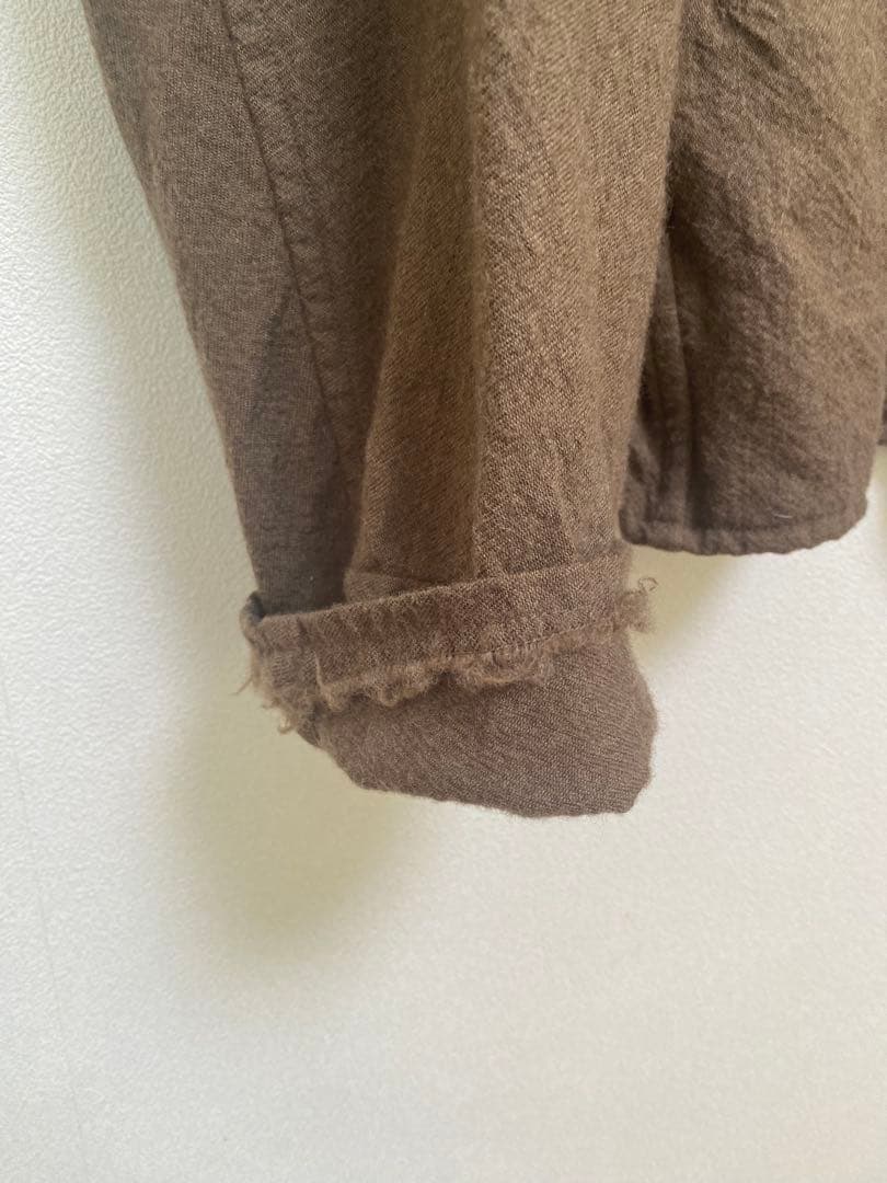 COMOLI 23AW 縮絨ジップショートジャケット カーキ 3