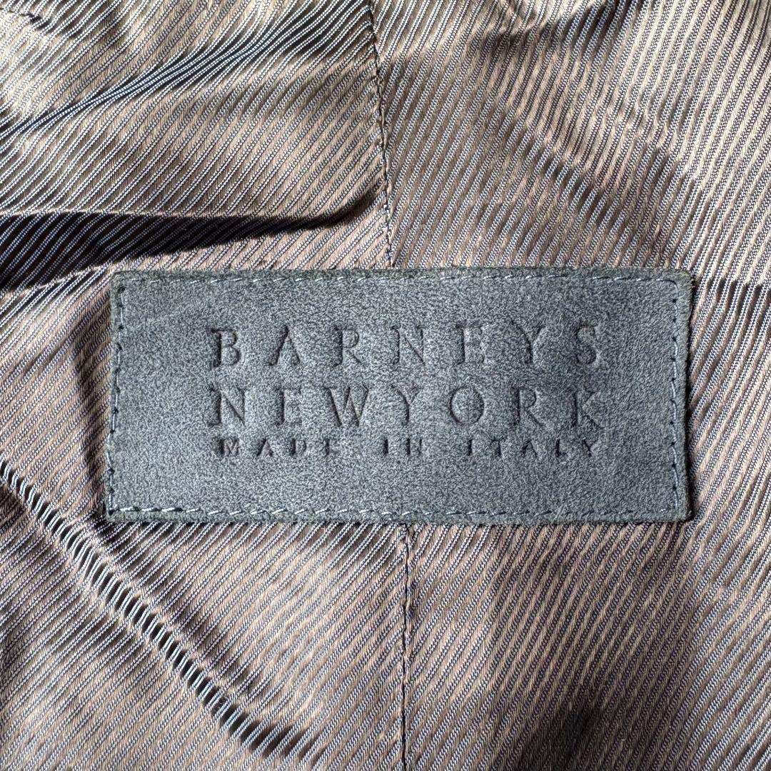 BARNEYS NEWYORK ヴァルスタージャケット スウェード ネイビー