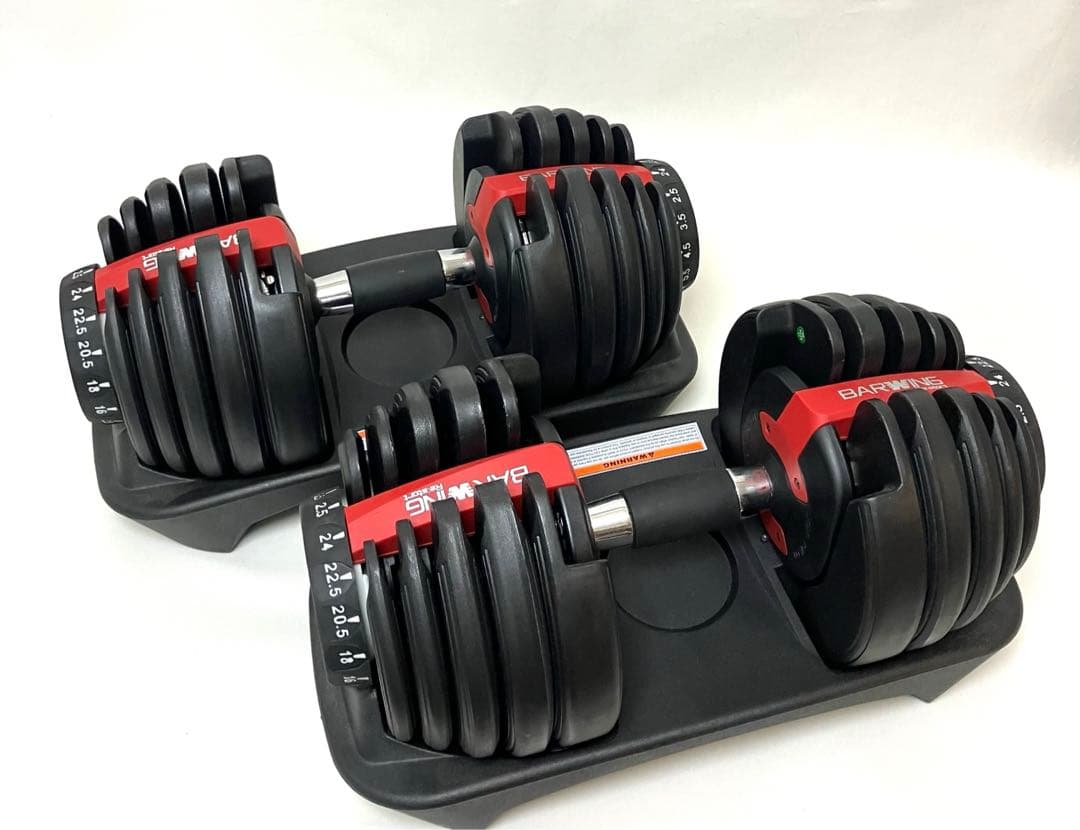 美品 送料無料 BARWING バーウィング 可変式ダンベル 24kg②
