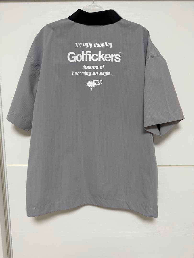 ゴルフィッカーズ　BEAMS GOLF グレー ジップアップシャツ L