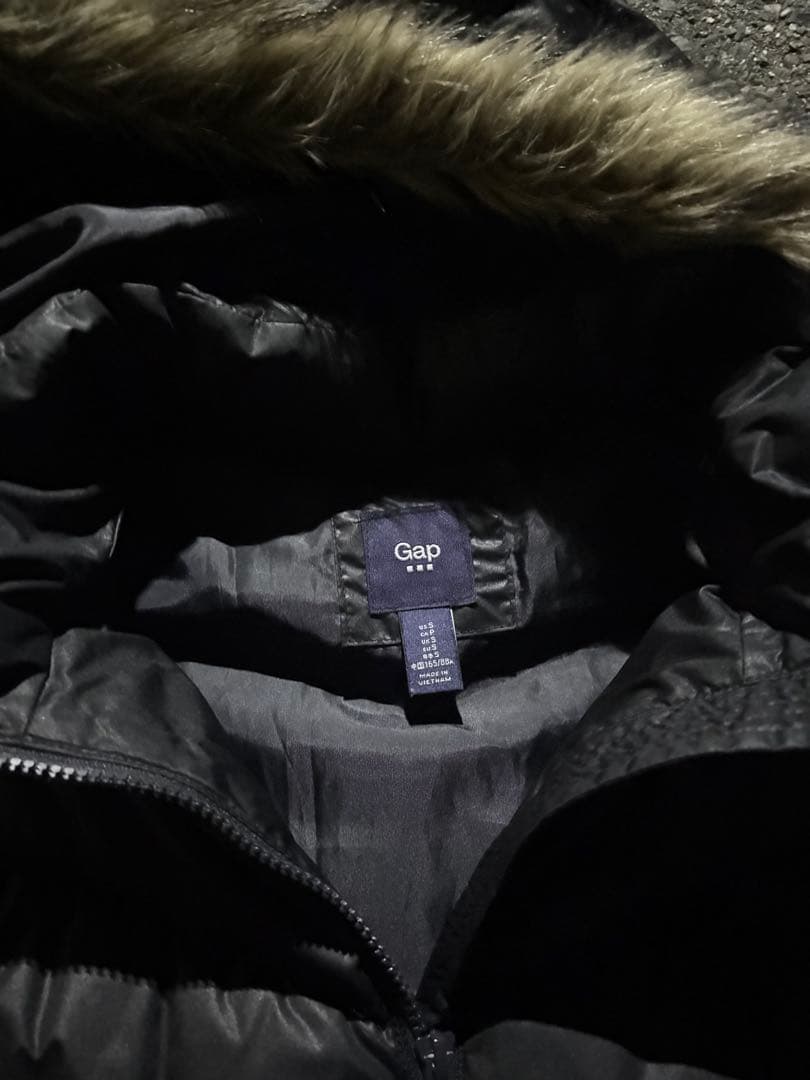 old gap 00s 90s ファー　ダウンベスト　短丈　y2k ギャル　平成