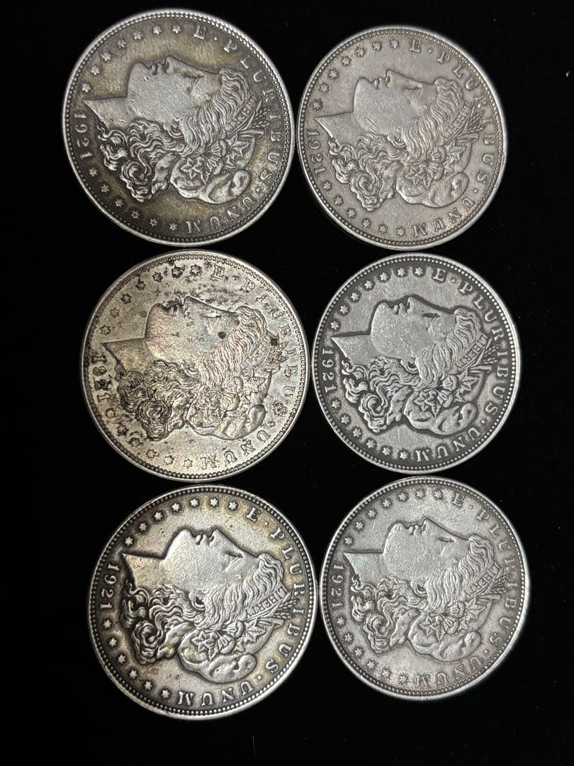 モルガン・ダラー 6枚セット 1921年