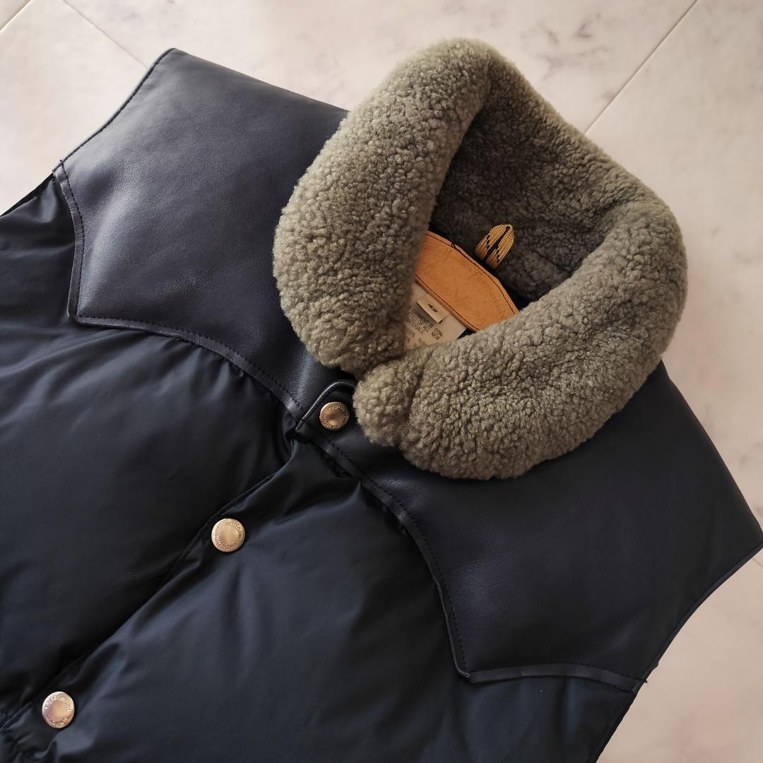 ロッキーマウンテンフェザーベッド クリスティベスト 42 XL ネイビー 別注