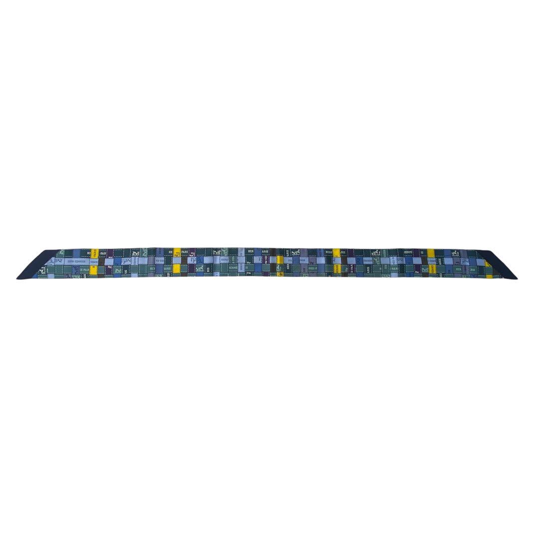 美品 エルメスHERMESツイリー ボルデュックチェック.