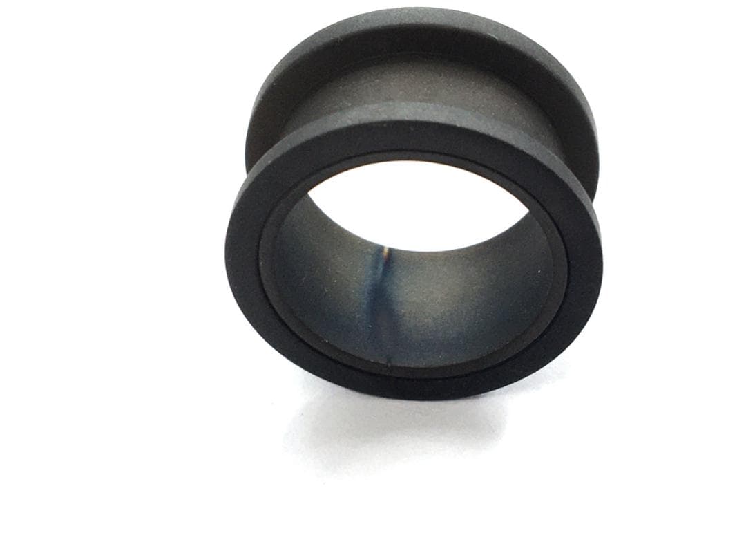 2つ　20mmマットブラック　フレッシュトンネル　ボディピアス