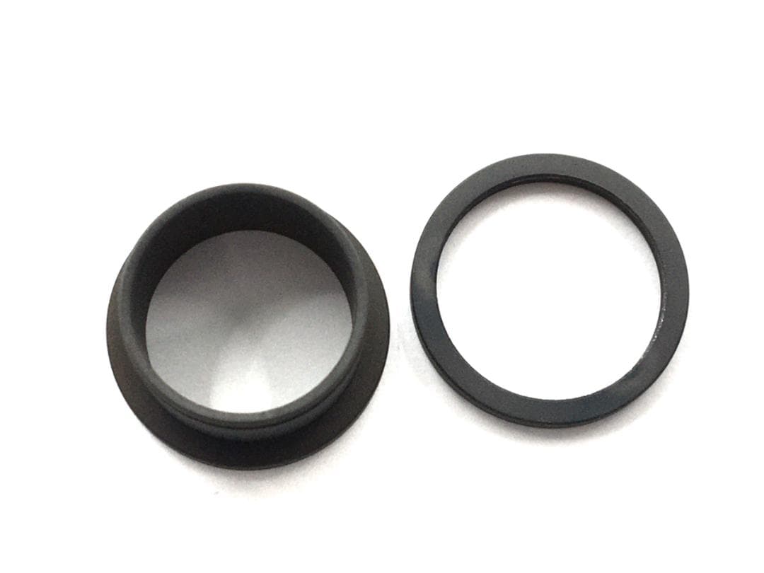 2つ　20mmマットブラック　フレッシュトンネル　ボディピアス