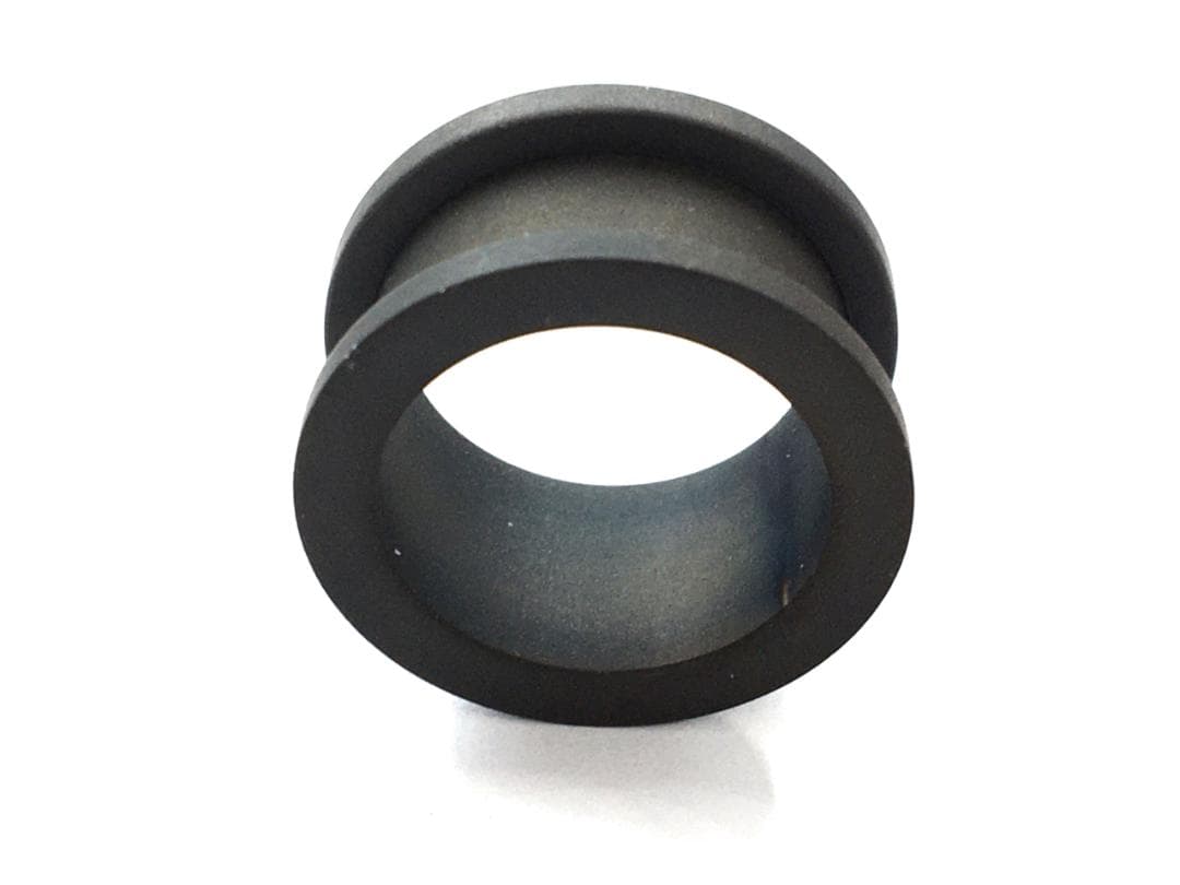 2つ　20mmマットブラック　フレッシュトンネル　ボディピアス