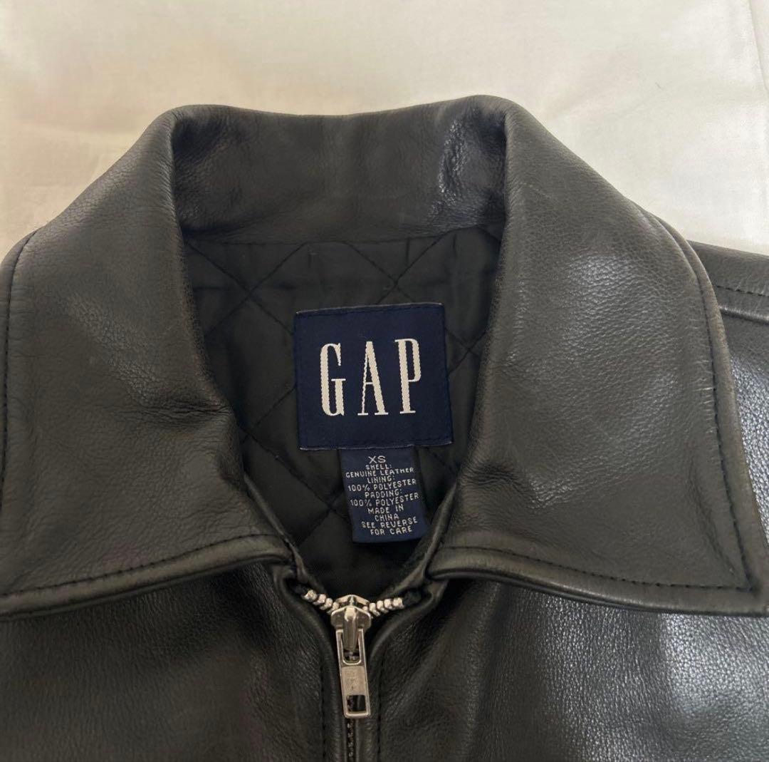 90s old gap レザージャケットXS　牛革