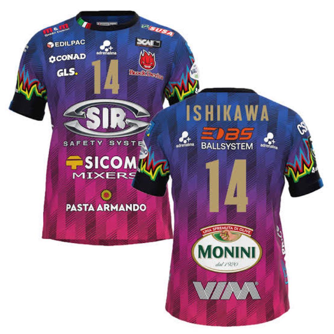 大人気 石川祐希選手所属 ペルージャ ユニホーム Tシャツ 新品