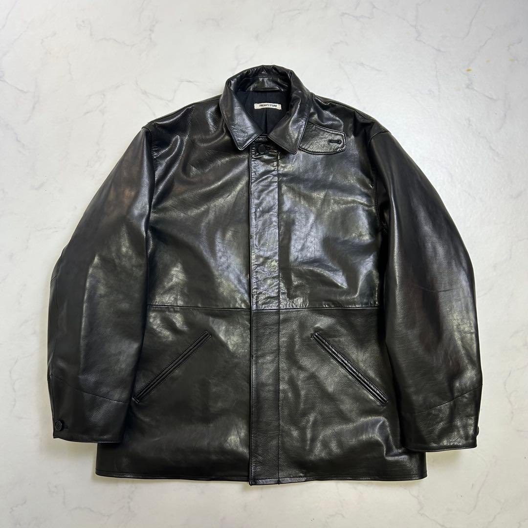 【25AW】フリークスストアCalf Leather ミニマル カーコート M
