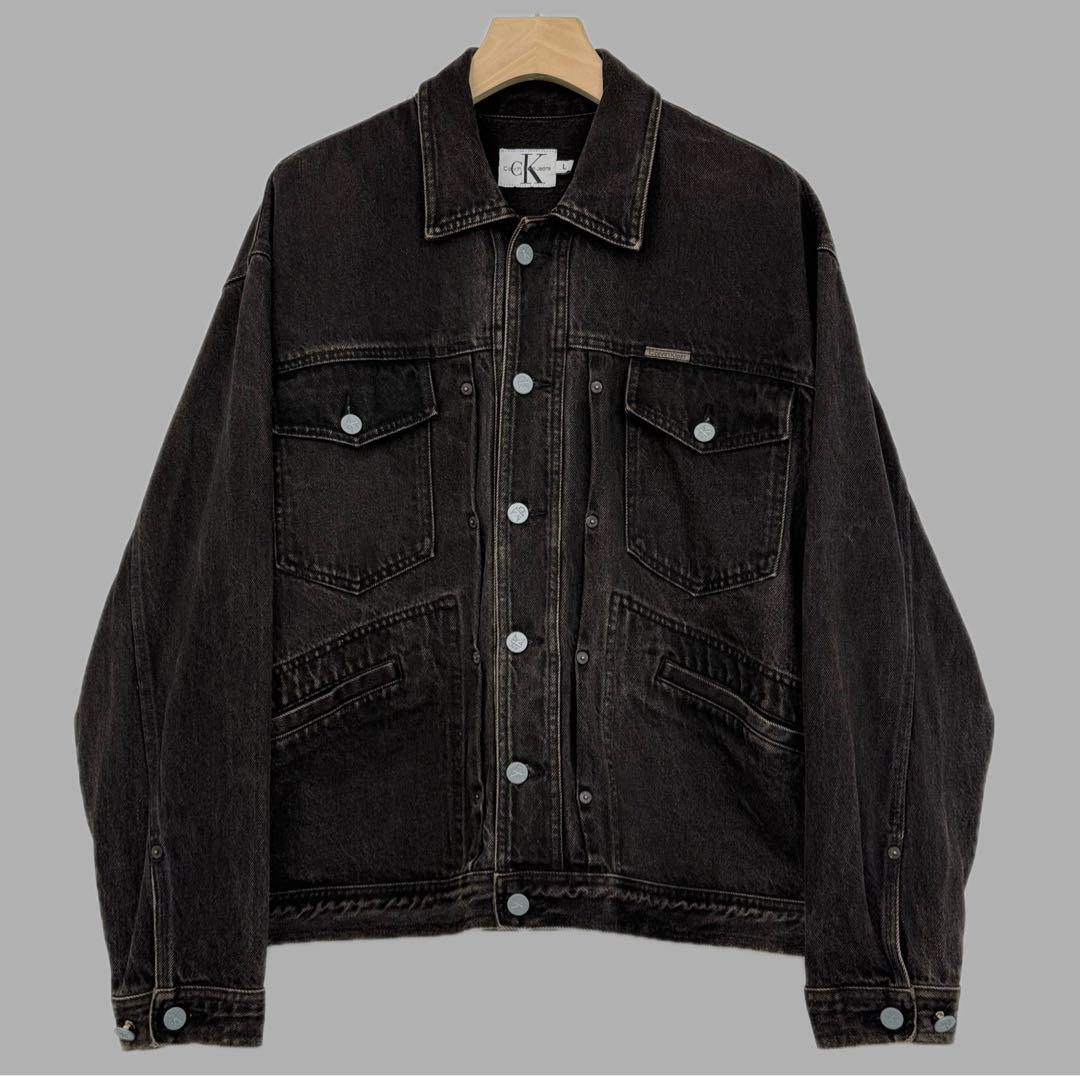カルバンクライン 90s 00s 24MJ デニム トラッカー ジャケット L
