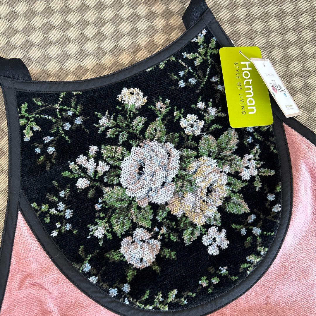 ホットマン　Hotman 花柄刺繍エプロン