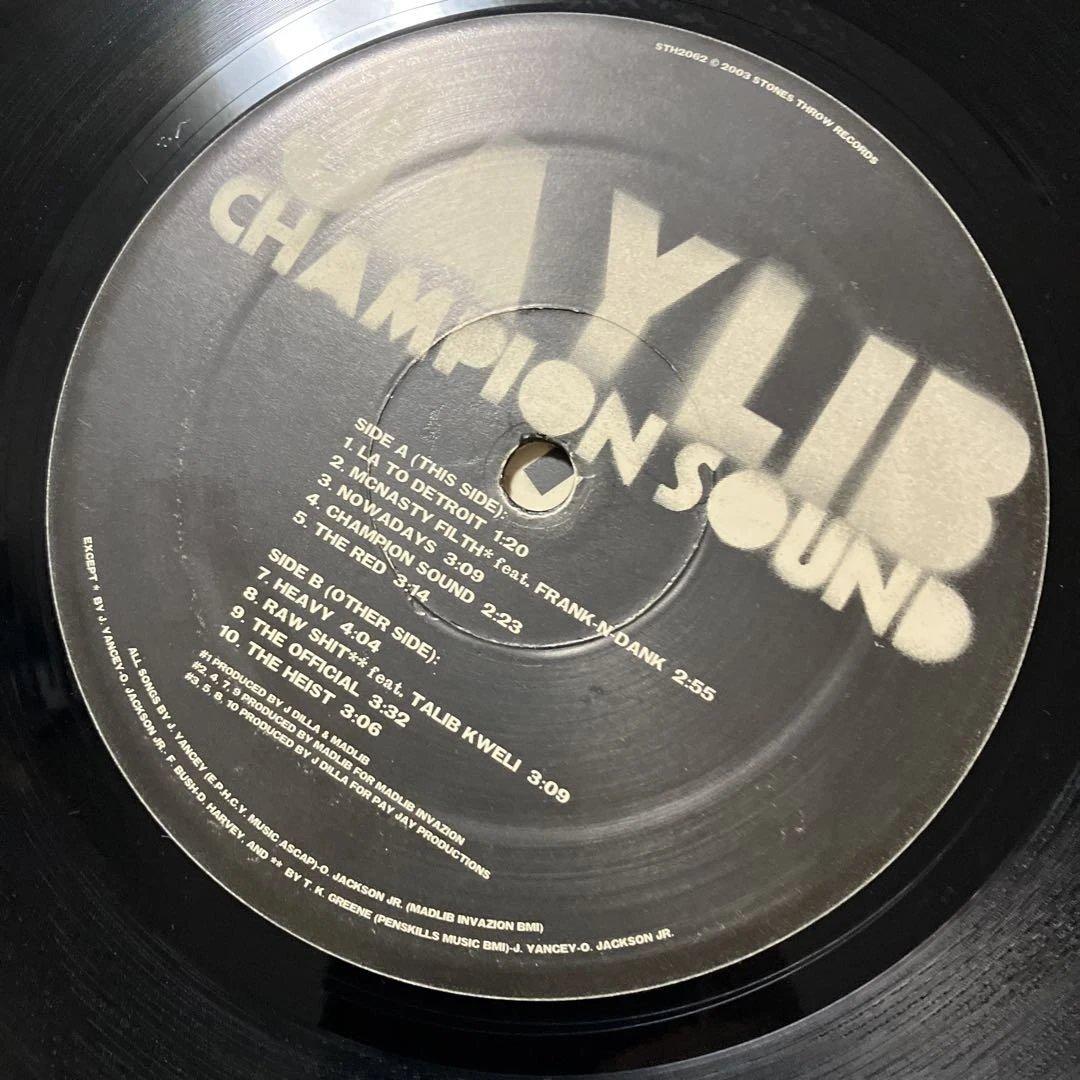 【2LP】JAYLIB CHAMPIONSOUND MADLIB&JDILLA