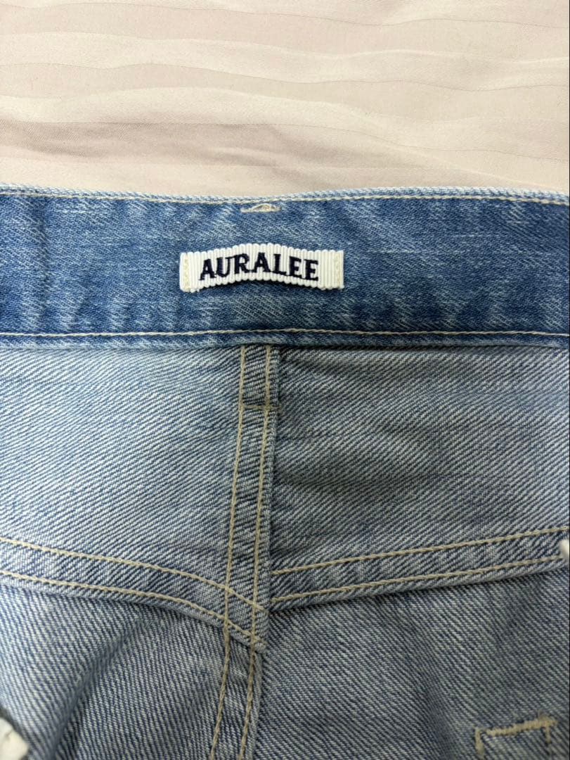 パンツ AURALEE SELVEDGE FADED LIGHT DENIM 24ss