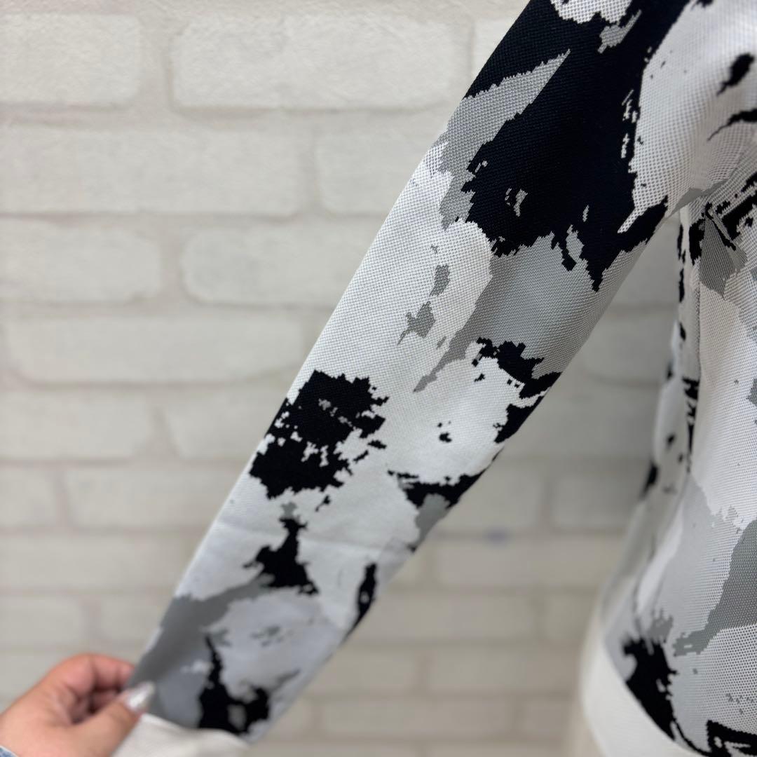 ★美品★ new balance golf ゴルフウェア 花柄 長袖 セーター