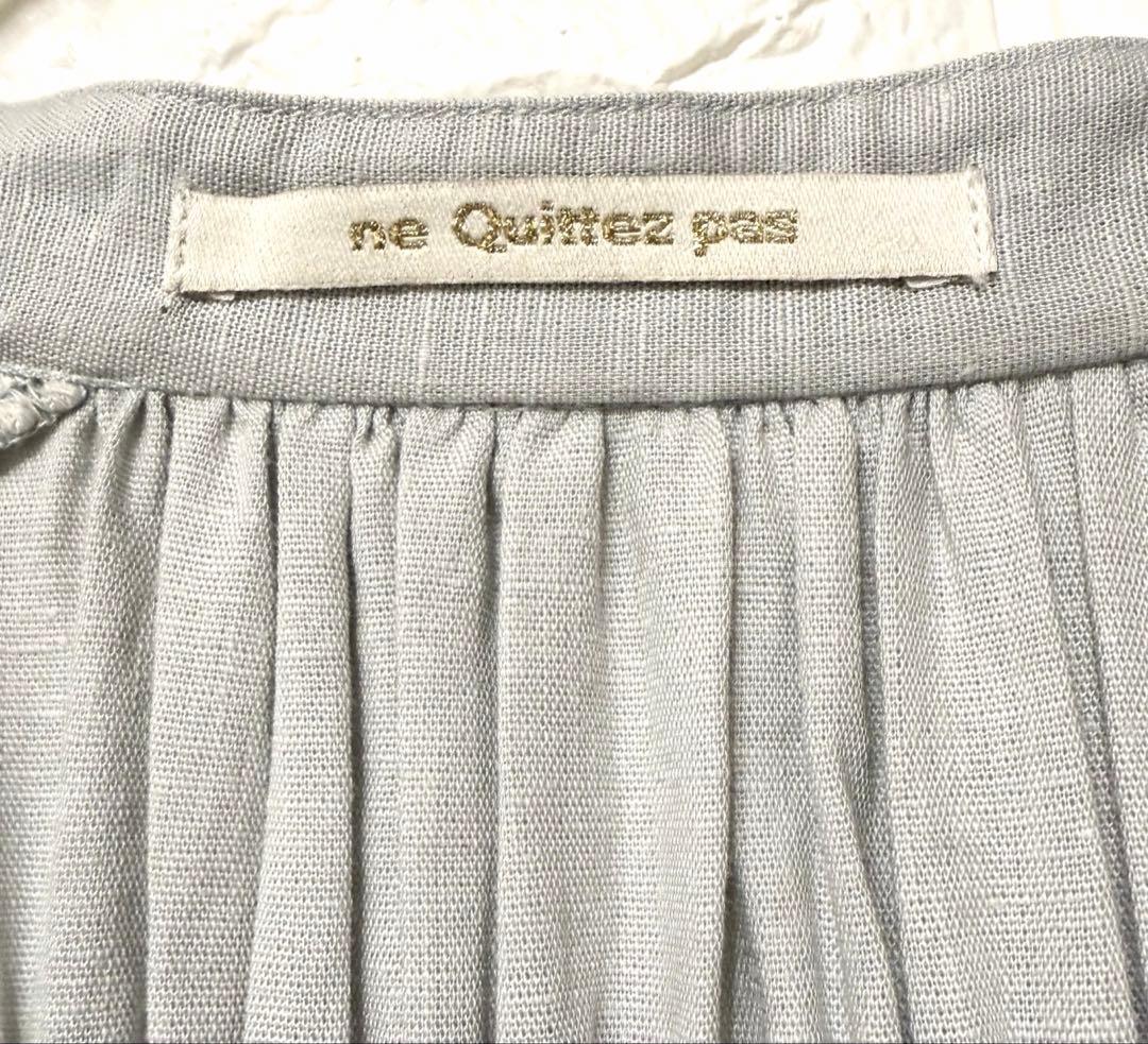 ne Quittez pasヌキテパ コットンリネンレースドレス ワンピース