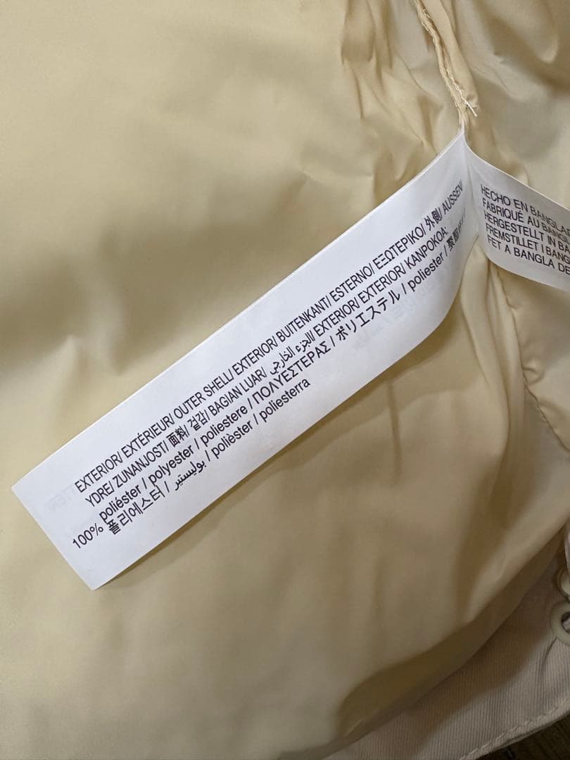 ホワイト ダウンベスト 新品　ZARA