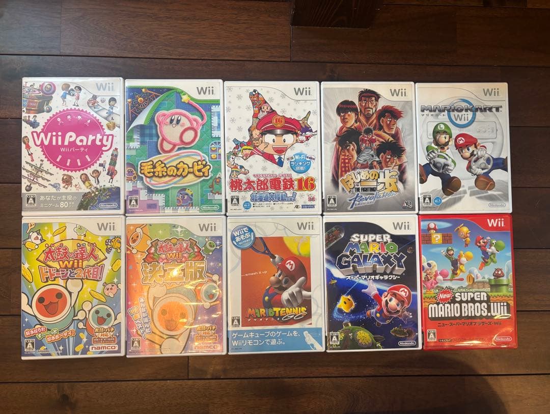 Wii 本体 太鼓の達人　マリオカート 桃太郎電鉄　 改造タタコン　セット　②