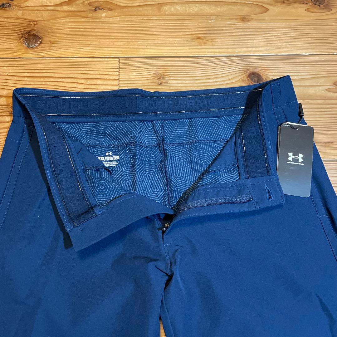 アンダーアーマー　ゴルフウェア　コールドギア　テーパードパンツ　2XL ネイビー