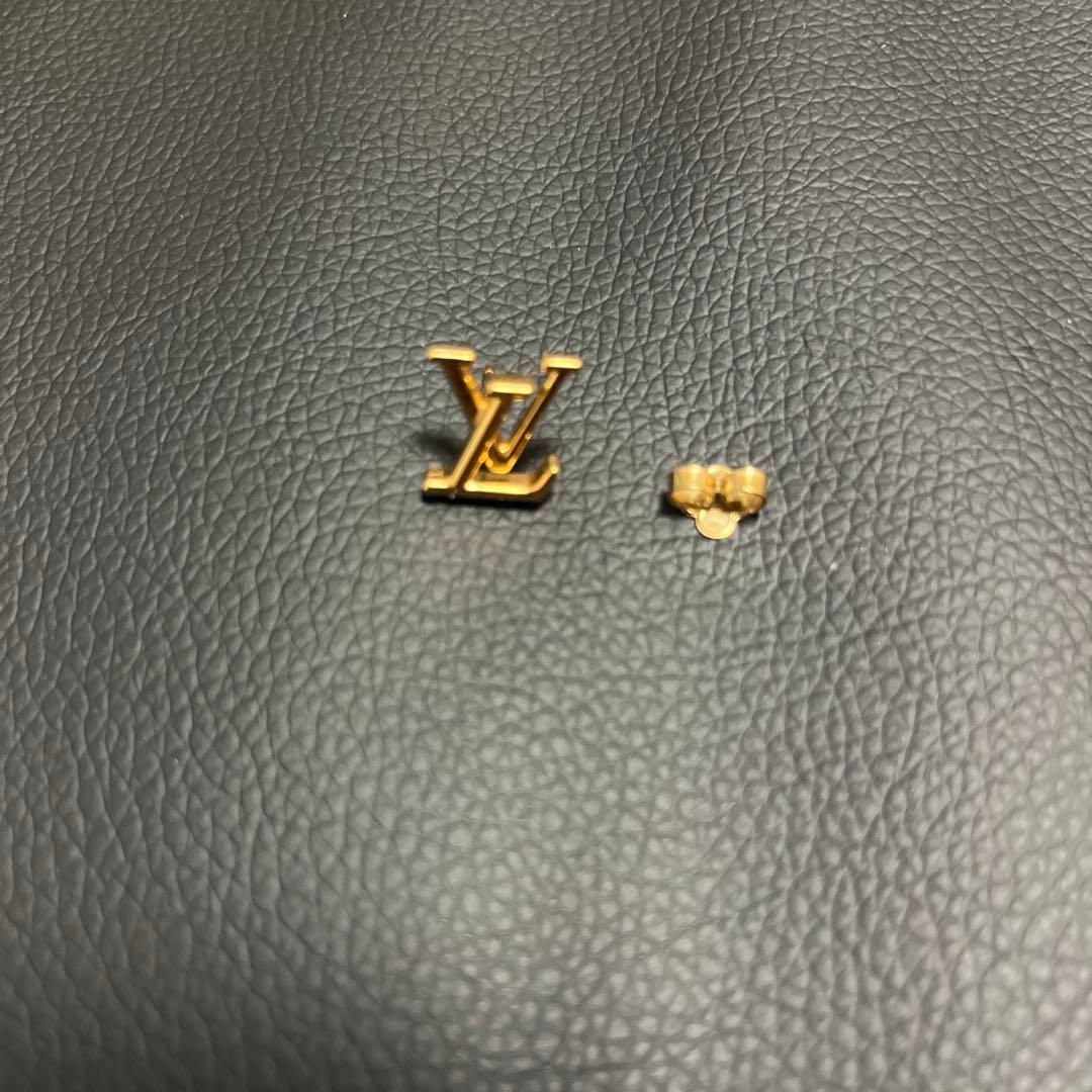 ルイヴィトン LOUIS VUITTON アイコニックピアス LV 片耳 金